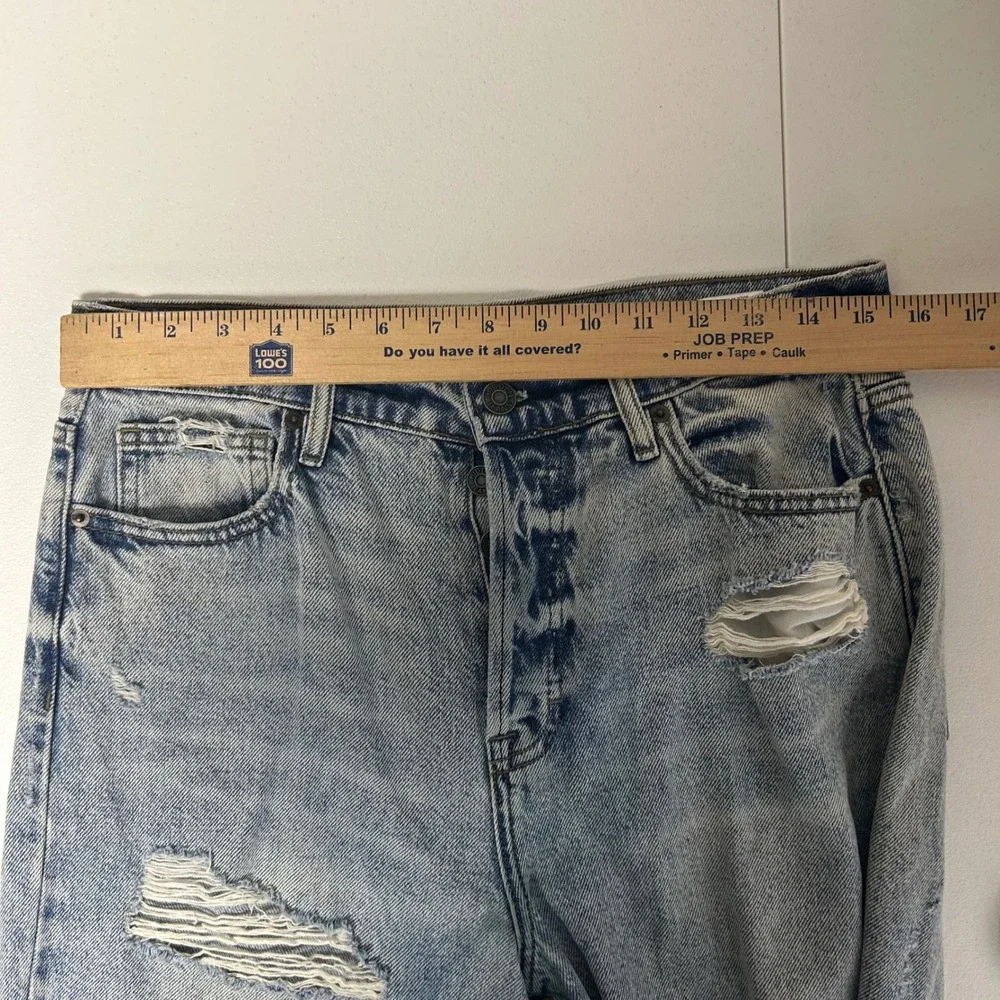 Hidden Jeans Wide Leg Women‎ 29 Light Blue Distressed Raw Hem HD9109D-M